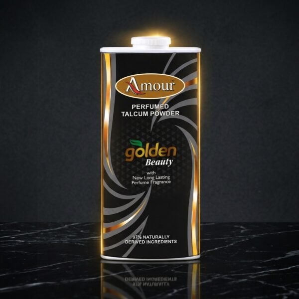 Amour Golden Beauty Perfumed Talcum Powder