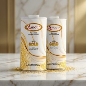 Amour White Gold Perfumed Talcum Powder